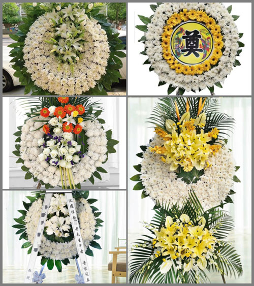 广东梅州市蕉岭县广福镇石峰村花圈速递